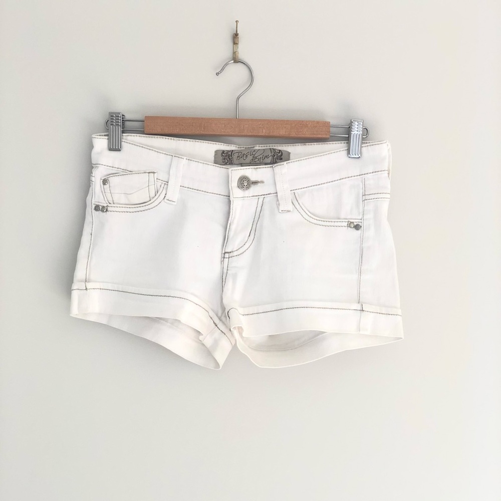 White jeans shorts